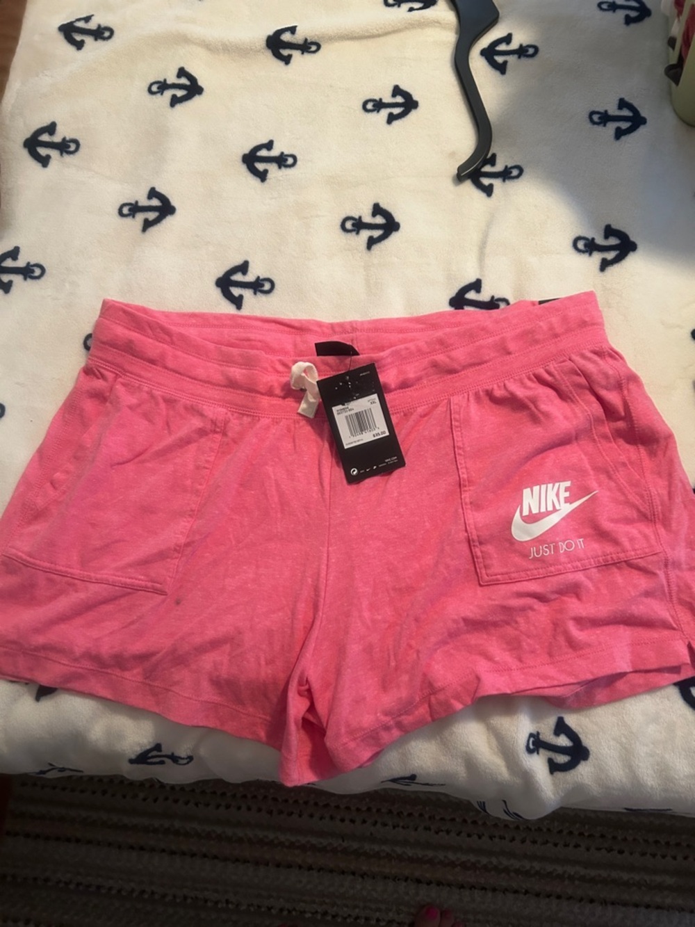 Nike Women's Hot Pink Logo Athletic Shorts vintage brand new with tags